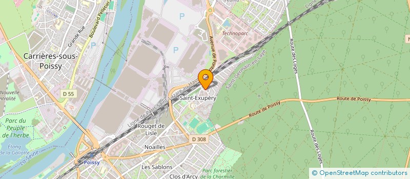 localisation de l'entreprise AIDE A DOMICILE AUX PERSONNES à POISSY
