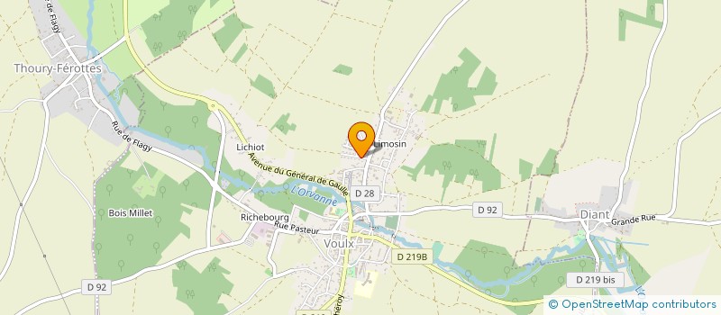 localisation de l'entreprise AIDE A DOMICILE C & S à VOULX