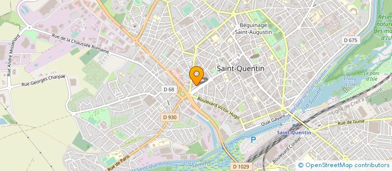 localisation de l'entreprise AIDE A DOMICILE DE L'AISNE à SAINT-QUENTIN