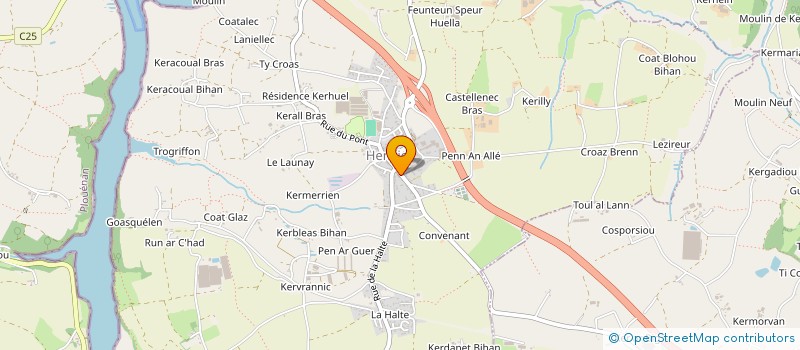 localisation de l'entreprise AIDE A DOMICILE EN MILIEU RURAL à HENVIC