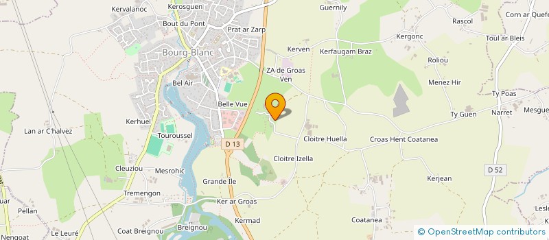 localisation de l'entreprise AIDE A DOMICILE EN MILIEU RURAL  PLOUVIEN