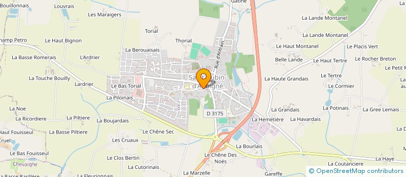 localisation de l'entreprise AIDE A DOMICILE EN MILIEU RURAL à SAINT AUBIN D'AUBIGNE