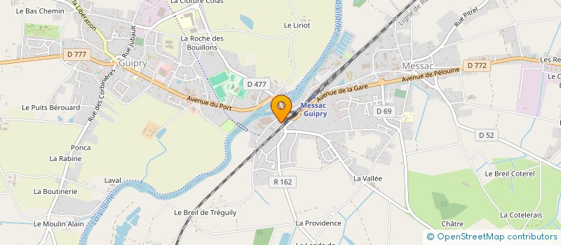 localisation de l'entreprise AIDE A DOMICILE EN MILIEU RURAL à GUIPRY-MESSAC