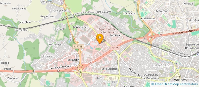 localisation de l'entreprise AIDE A DOMICILE EN MILIEU RURAL à VANNES