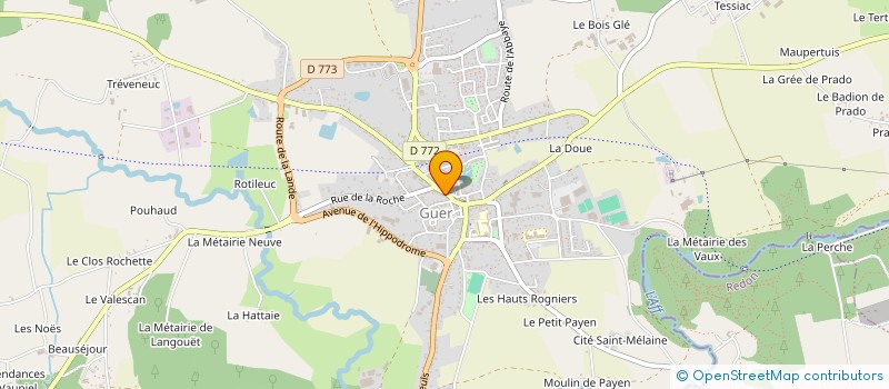 localisation de l'entreprise AIDE A DOMICILE EN MILIEU RURAL à GUER