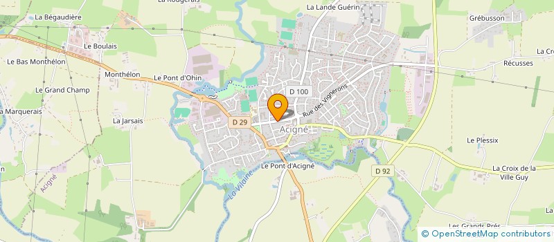 localisation de l'entreprise AIDE A DOMICILE EN MILIEU RURAL à ACIGNE