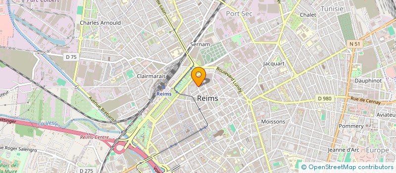 localisation de l'entreprise AIDE A DOMICILE ET DEPLACEMENT CLEMENT ROZET  REIMS