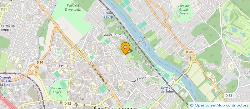 localisation de l'entreprise AIDE A DOMICILE ET TRANSPORT à EVRY-COURCOURONNES