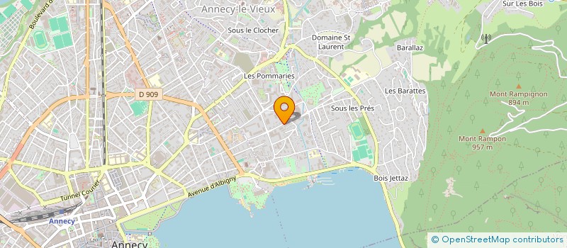 localisation de l'entreprise AIDE A DOMICILE PERSONNALISEE à ANNECY