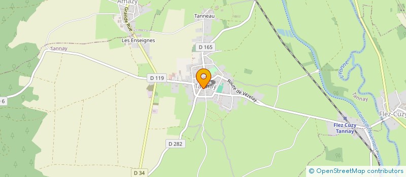 localisation de l'entreprise AIDE A DOMICILE PERSONNES AGEES à TANNAY