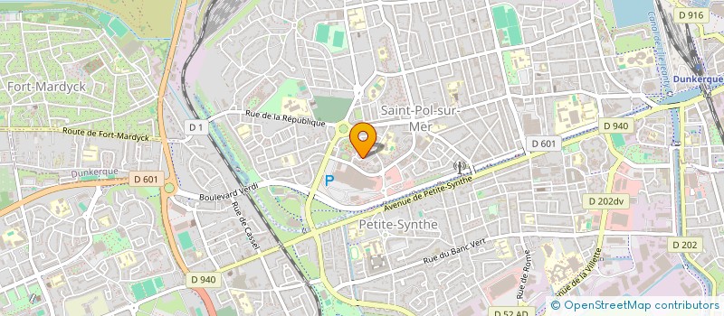 localisation de l'entreprise AIDE A DOMICILE POUR TOUS à DUNKERQUE