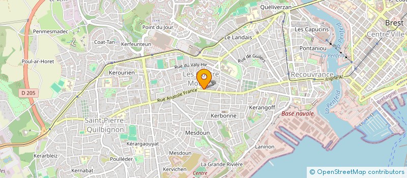 localisation de l'entreprise AIDE A DOMINANTE PEDAGOGIQUE 29 à BREST