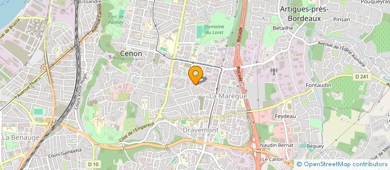 localisation de l'entreprise AIDE A L AUTONOMIE A DOMICILE à CENON