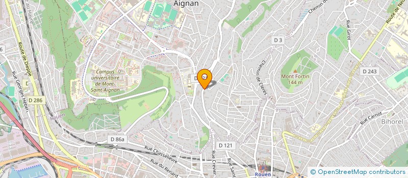 localisation de l'entreprise AIDE A L ENFANCE DEMUNIE  MONT-SAINT-AIGNAN