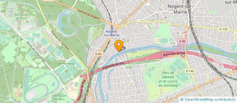 localisation de l'entreprise AIDE A LA CREATION ARTISTIQUE & MUSICALE à NOGENT-SUR-MARNE