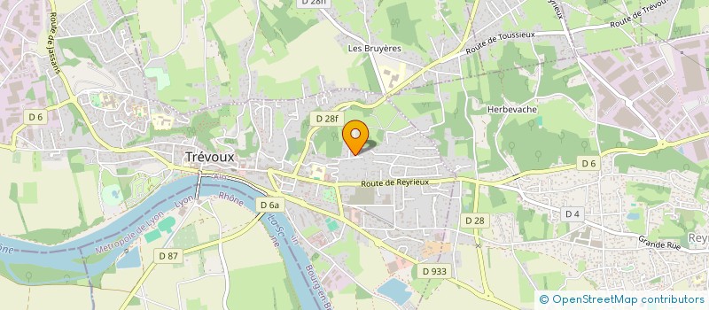 localisation de l'entreprise AIDE A LA CREATION ET AU DEVELOPPEMENT D'ENTREPRISES CONSEIL & FORMATION SUIVI ET ACCOMPAGNEMENT DE PROJETS D'INGENIERIE à TREVOUX
