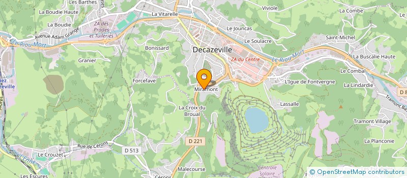 localisation de l'entreprise AIDE A LA CREATION MUSICALE à DECAZEVILLE