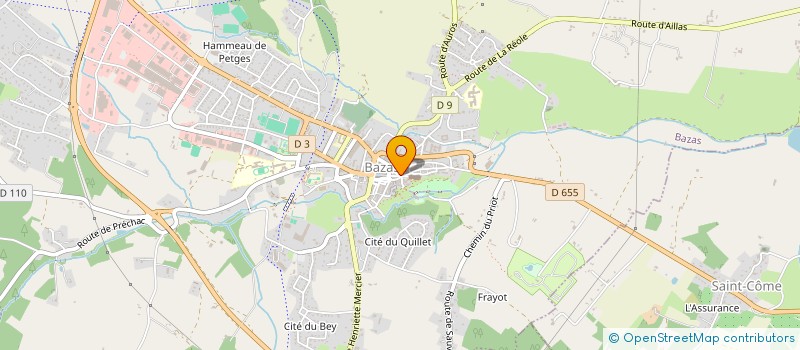 localisation de l'entreprise AIDE A LA JEUNESSE  BAZAS