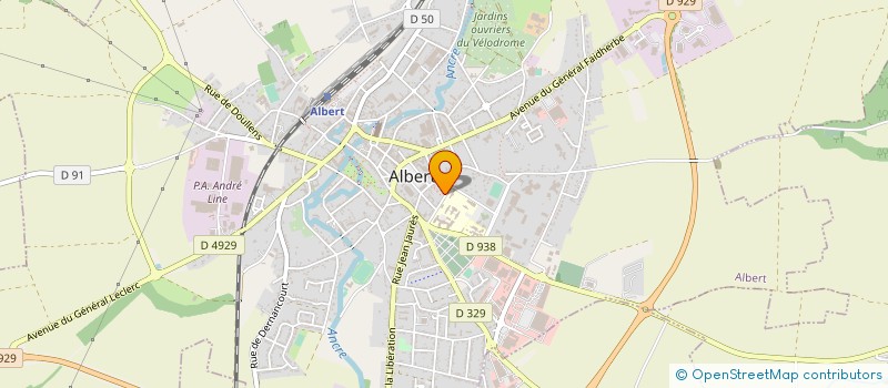 localisation de l'entreprise AIDE A LA PERSONNE DU CANTON D'ALBERT à ALBERT