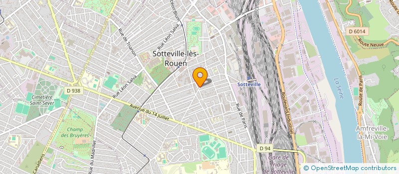 localisation de l'entreprise AIDE A LA PERSONNE ET ORGANISATION DE MANIFESTATIONS 76  SOTTEVILLE-LES-ROUEN