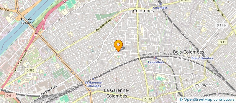 localisation de l'entreprise AIDE A LA PERSONNE INVALIDE SUITE A UNE AGRESSION à COLOMBES