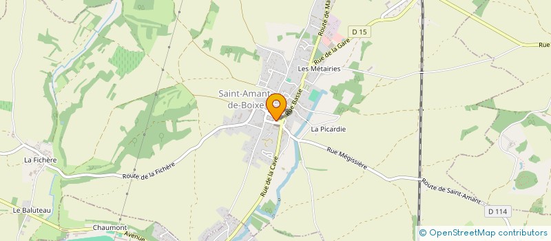 localisation de l'entreprise AIDE A LA PRECARITE  SAINT-AMANT-DE-BOIXE