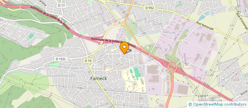 localisation de l'entreprise AIDE A LA REALISAT PORJETS PROFESSIONNEL à FAMECK