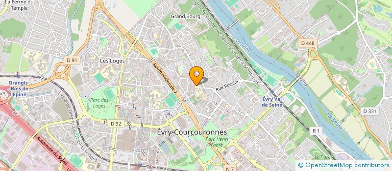 localisation de l'entreprise AIDE A RECHERCHE CREDITS PLACEMENTS à EVRY-COURCOURONNES