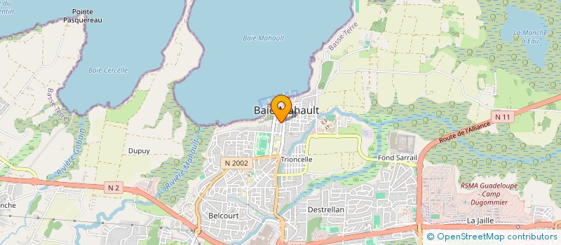 localisation de l'entreprise AIDE ACCES AUX LOISIRS, INSERTION, FORMATION KARAIBES  BAIE-MAHAULT