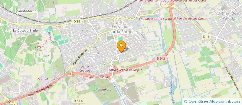 localisation de l'entreprise AIDE ADMINISTRATIVE & AIDE ALIMENTAIRE DES LOCATAIRES DE LOGEMENTS SOCIAUX LES 4A-LS  ENTRAIGUES-SUR-LA-SORGUE