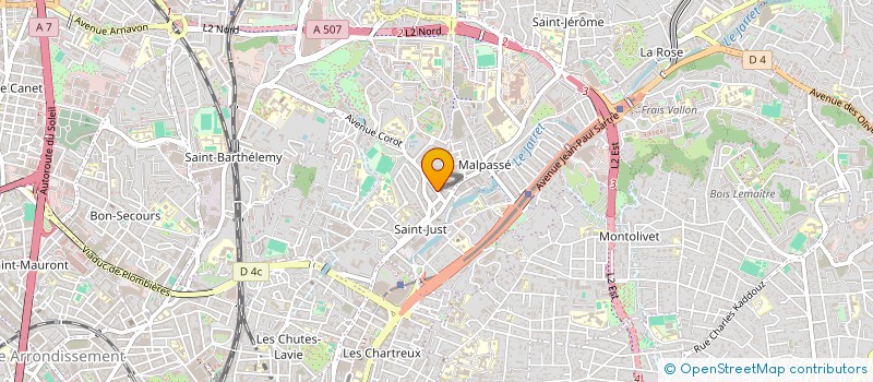 localisation de l'entreprise AIDE ALIMENTAIRE DE SAINT JUST à MARSEILLE