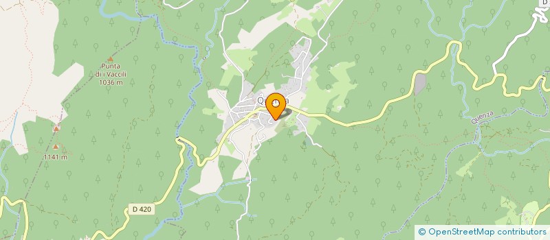 localisation de l'entreprise AIDE ANIMAUX ABANDONNES ALTA ROCCA à QUENZA