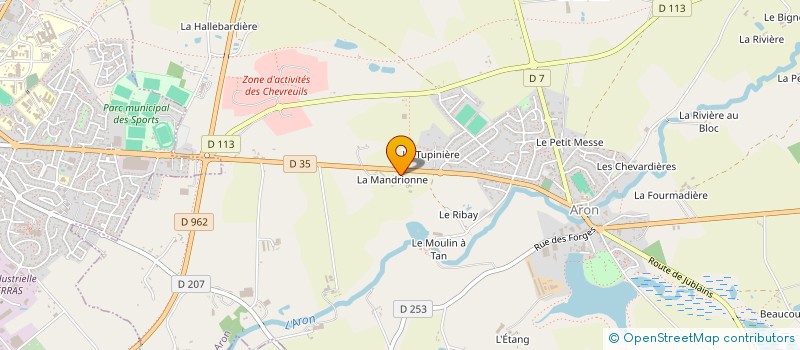 localisation de l'entreprise AIDE AU DEVELOPPEMENT DE BOUSSE à ARON