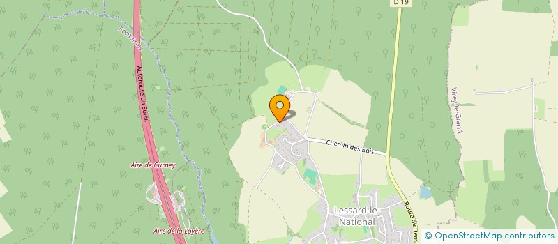 localisation de l'entreprise AIDE AU PARCOURS MEDICAL 71  LESSARD-LE-NATIONAL