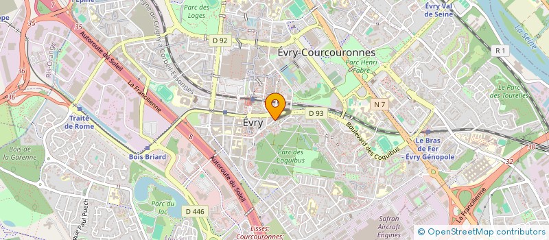 localisation de l'entreprise AIDE AU PARCOURS PROFESSIONNEL DE LA JEUNESSE (APPJ) à EVRY-COURCOURONNES