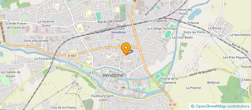 localisation de l'entreprise AIDE AU TRAVAIL A YVONNE CHOLLET à VENDOME