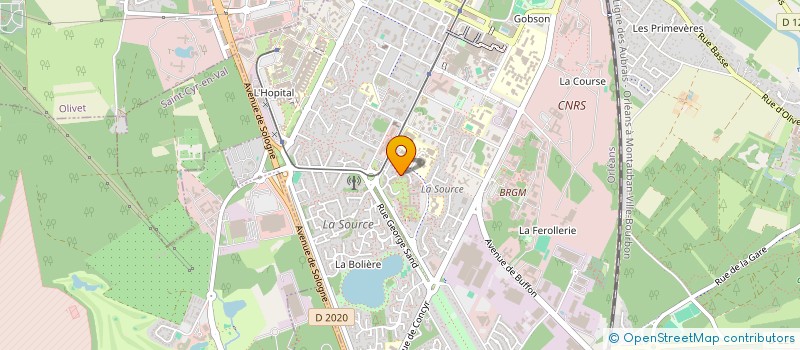 localisation de l'entreprise AIDE AUX BENEVOLES à ORLEANS