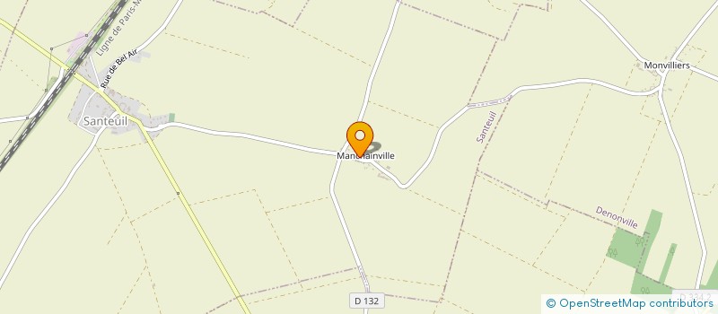 localisation de l'entreprise AIDE AUX JARDINS ET A LA PERSONNE à SANTEUIL