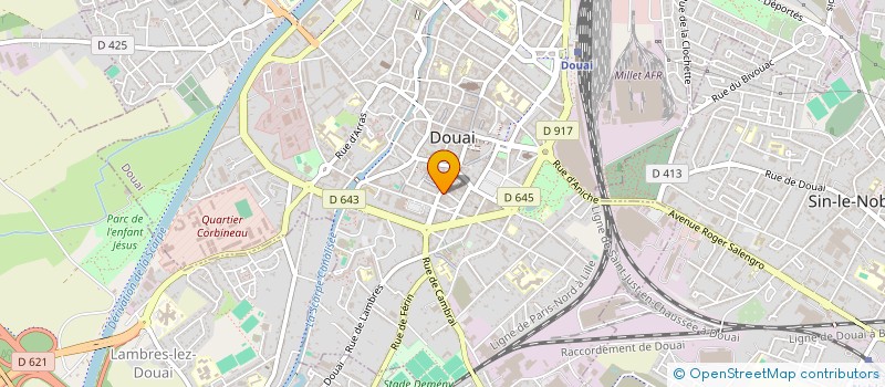 localisation de l'entreprise AIDE AUX LEPREUX FONDATION FOLLER à DOUAI