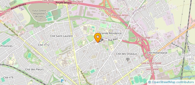 localisation de l'entreprise AIDE AUX MERES DE FAMILLE LENS & ENVIRON  LENS