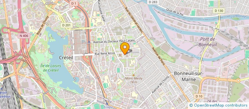 localisation de l'entreprise AIDE AUX MERES ET AUX FAMILLES A DOMICILE DU 94 à CRETEIL