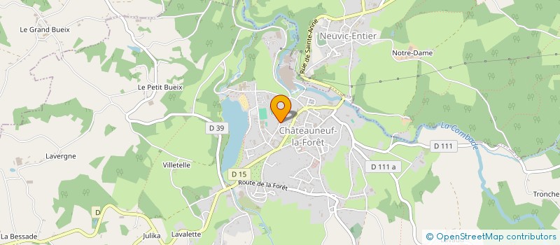 localisation de l'entreprise AIDE AUX PERSONNES AGEES DU CANTON à CHATEAUNEUF-LA-FORET