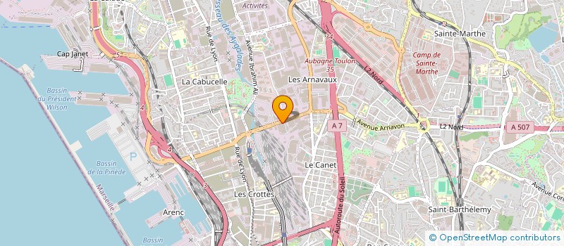 localisation de l'entreprise AIDE AUX PERSONNES DE PETITE TAILLE à MARSEILLE