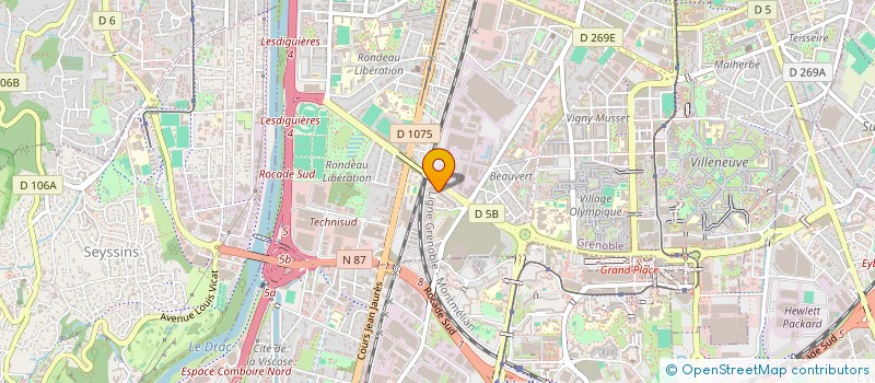localisation de l'entreprise AIDE AUX REFUGIES POLITIQUES  GRENOBLE