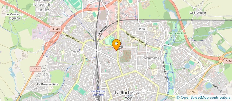 localisation de l'entreprise AIDE AUX SANS-ABRIS ET AUX PLUS DEMUNIS à LA ROCHE-SUR-YON