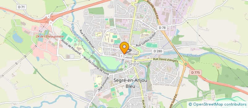 localisation de l'entreprise AIDE AUX SERVITEURS DES PAUVRES DU TIERS MONDE à SEGRE-EN-ANJOU BLEU