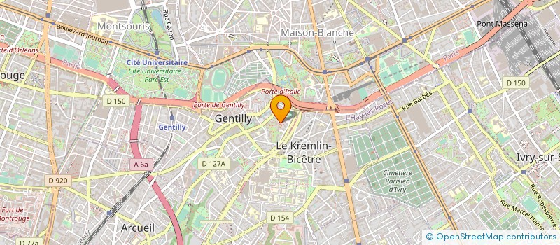 localisation de l'entreprise AIDE AUX VICTIMES DES CONFLITS FRANCE  GENTILLY