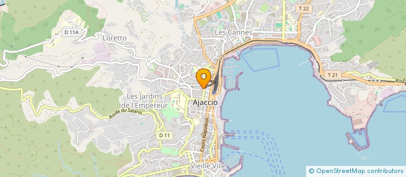 localisation de l'entreprise AIDE CONSEIL ENTREP INFORM ORGANIS CORSE à AJACCIO