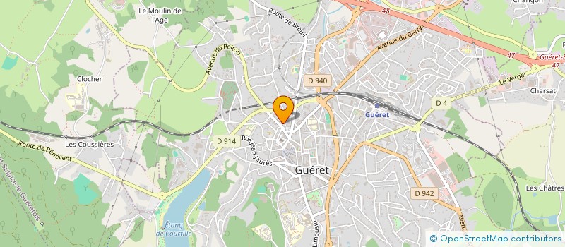 localisation de l'entreprise AIDE DOCUMENT INFORM SUIVI SAVOIR FAIRE à GUERET