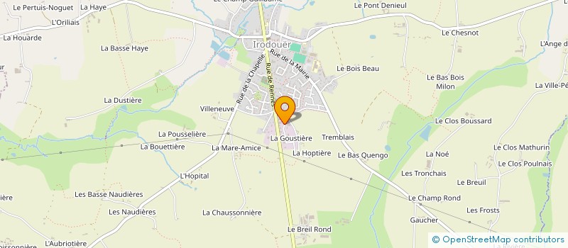 localisation de l'entreprise AIDE DOMICILE EN MILIEU RURAL  IRODOUER